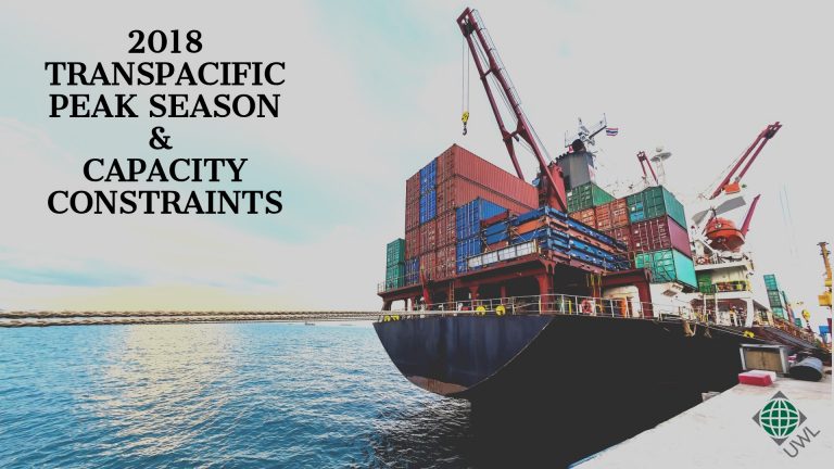 2018 Transpacific peak season capacity constraints